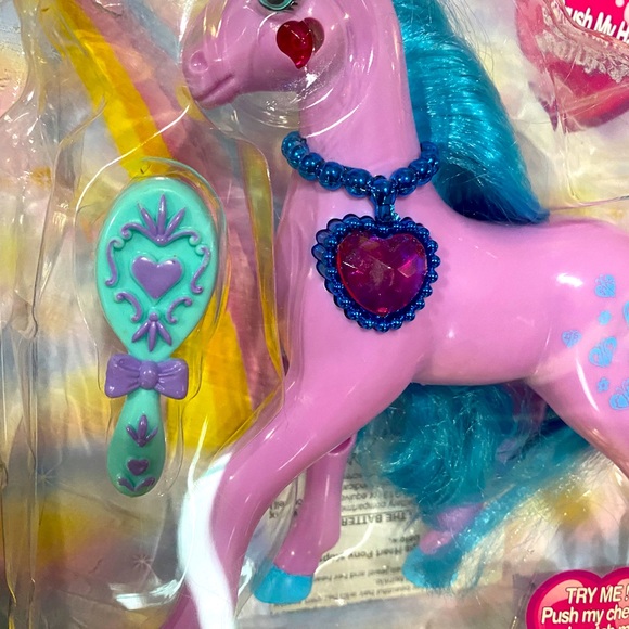 MAGIC TOUCH PONY VTG 90s MAGIC HEART PONY HEARTS LIGHT UP & BLINK BUNDLE OF 2 - Picture 7 of 16